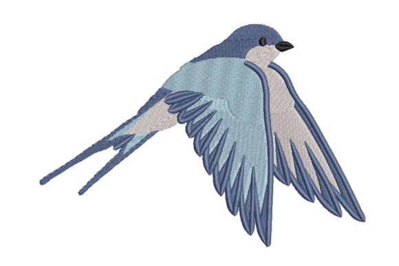 Bluebird in Flight: A Seasonal Embroidery Design Review
