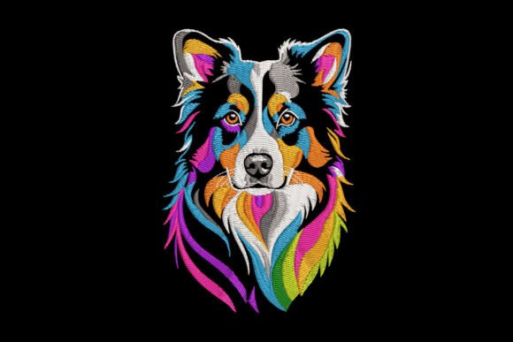 Colorful Border Collie Dog: A Designer’s Review for Personalized Gifts