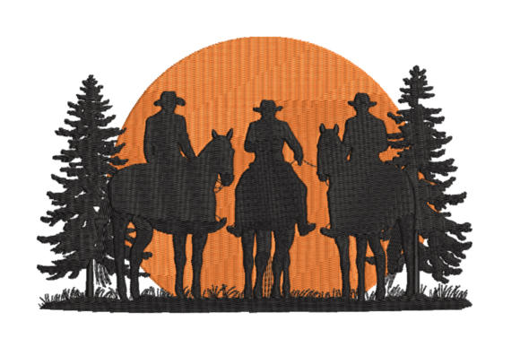 Cowboy Sunset Silhouette: A Versatile Design for Etsy Sellers