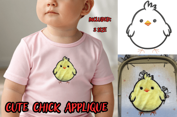 Cute Chick Applique