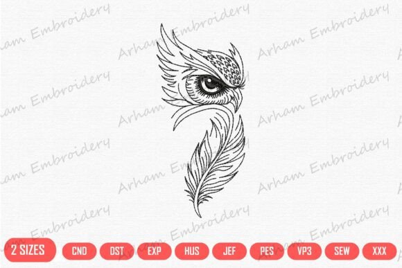 Mystic Owl Feather: A Seasonal Embroidery Standout