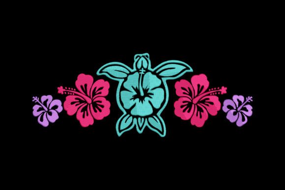 Sea Turtle Hibiscus Embroidery Design Review