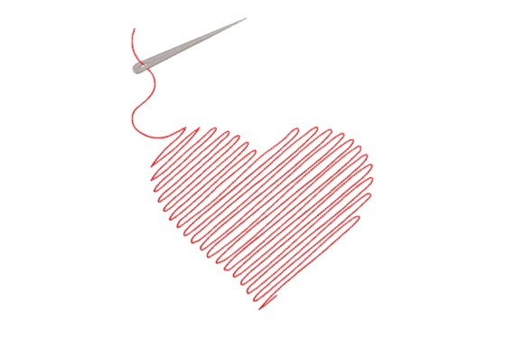 Sewn Heart Sketch: A Tender Touch for Personalized Gifts